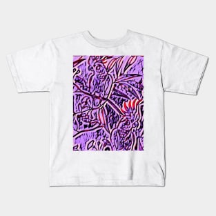 Purple Parrots Kids T-Shirt